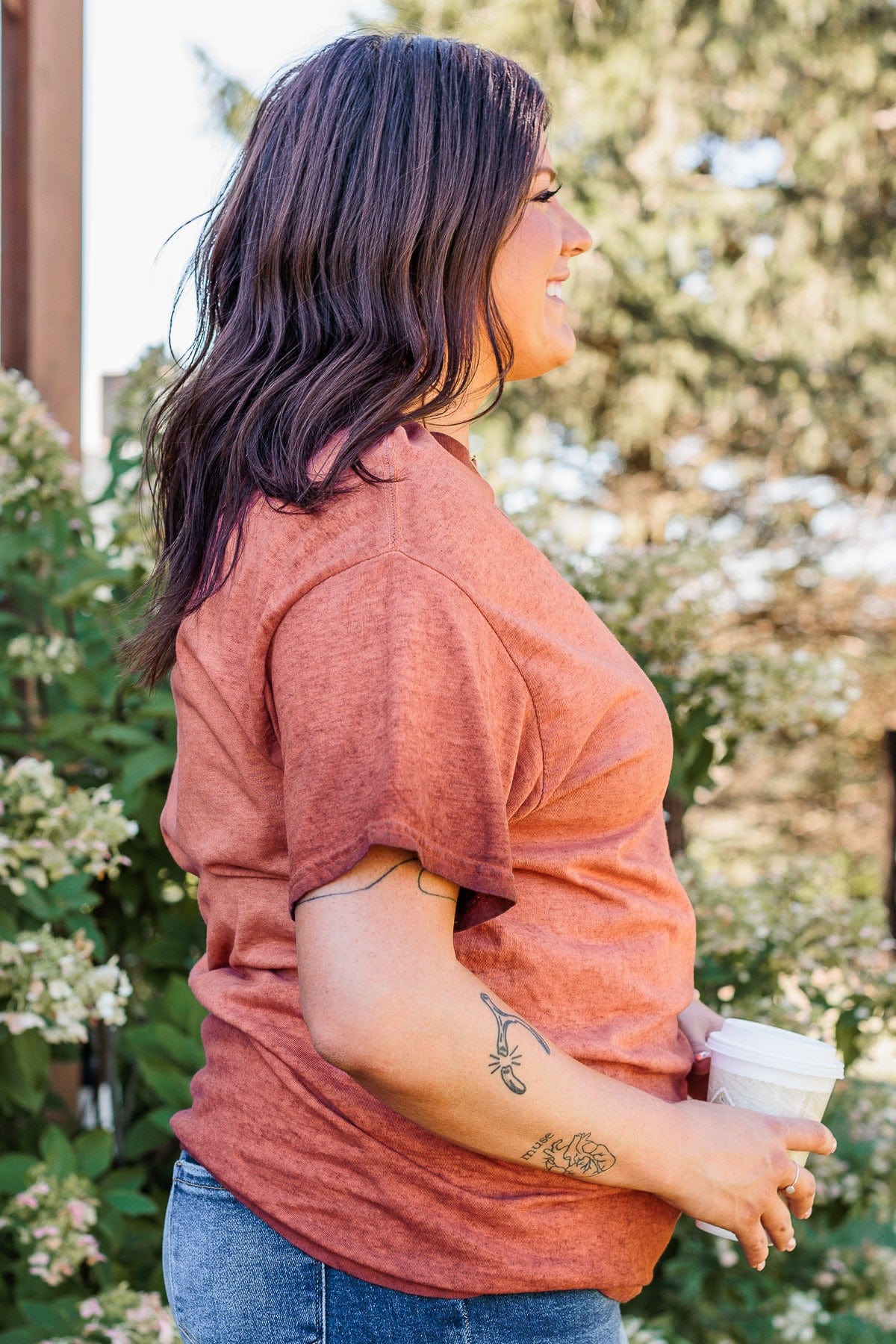 "Pumpkin Spice" Graphic Tee- Burnt Orange - Image 7