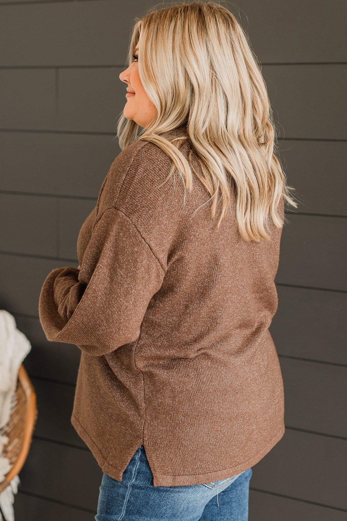 Pure Passion Knit Sweater- Brown - Image 6