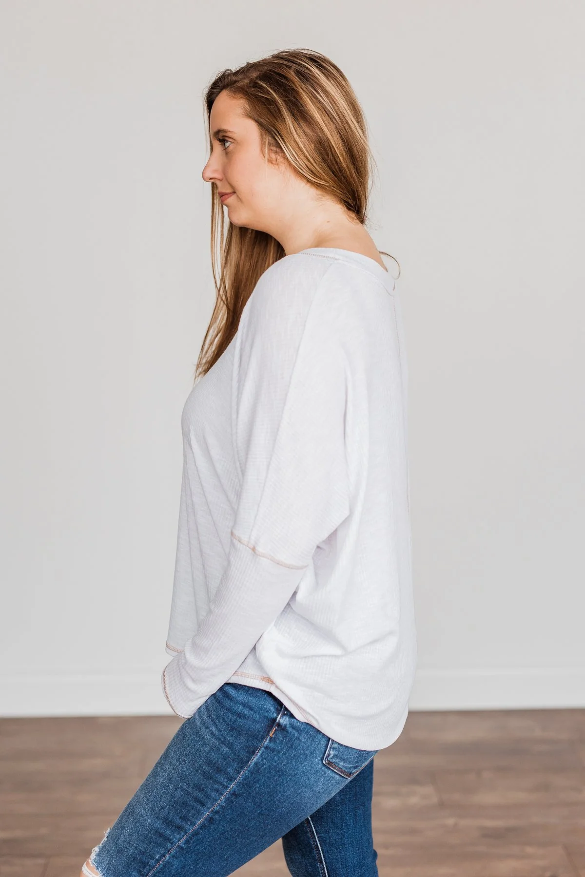 Purely Stunning Long Sleeve Knit Top- Ivory - Image 14