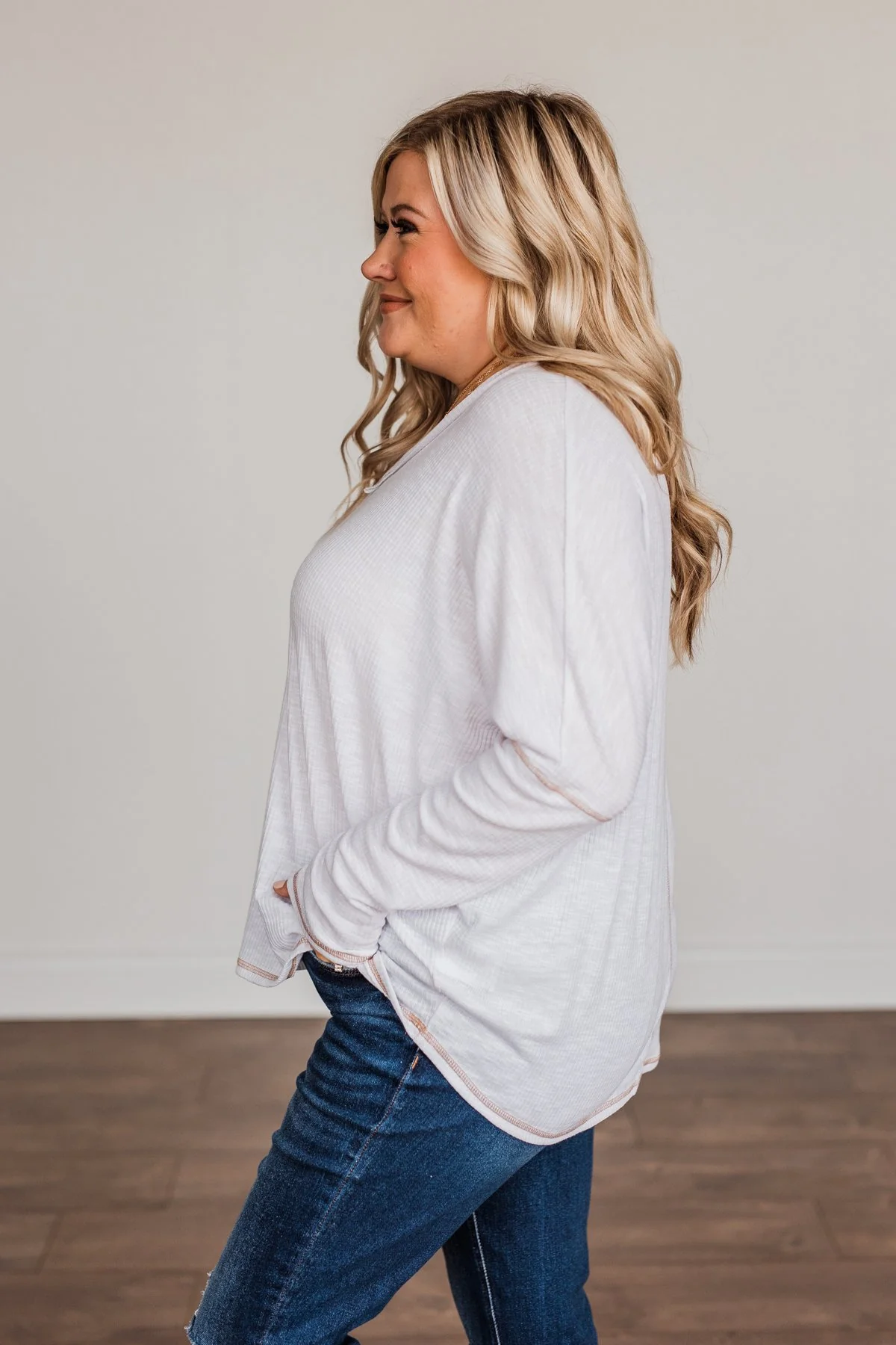 Purely Stunning Long Sleeve Knit Top- Ivory - Image 15