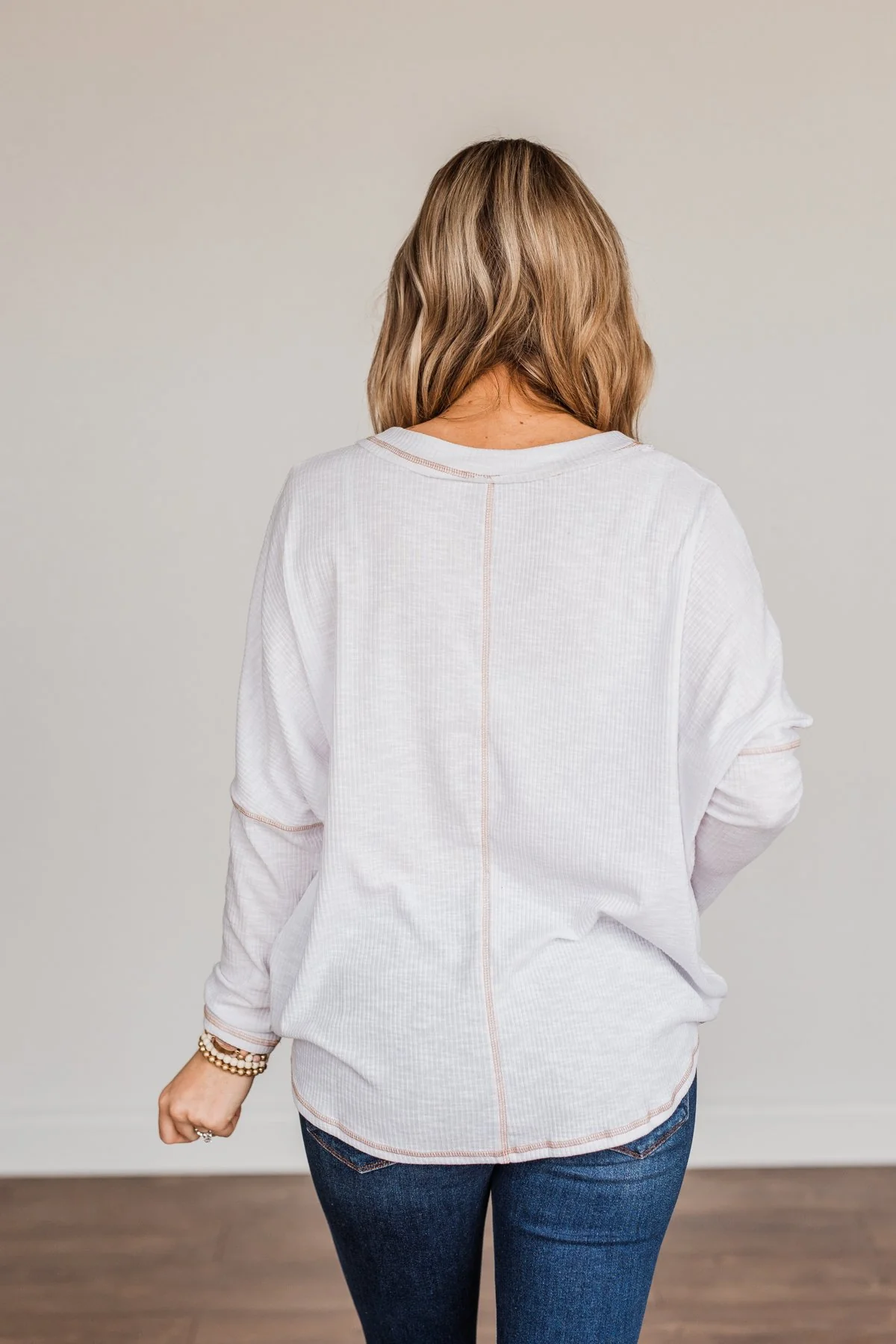 Purely Stunning Long Sleeve Knit Top- Ivory - Image 16