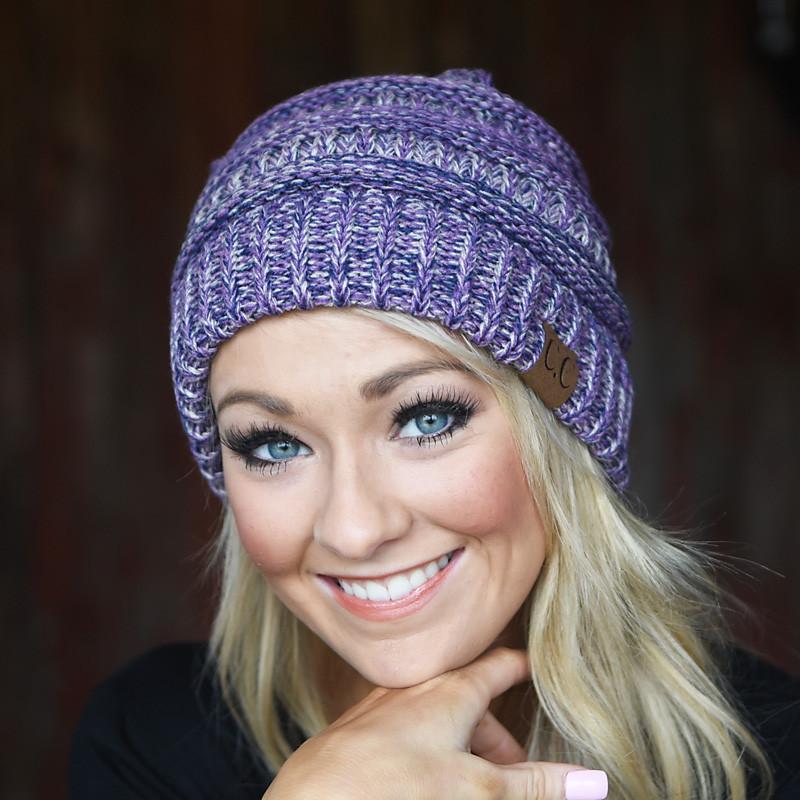 Purple Speckled Beanie - Image 2