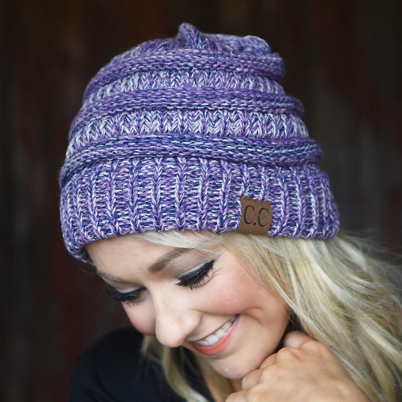 Purple Speckled Beanie - Image 3