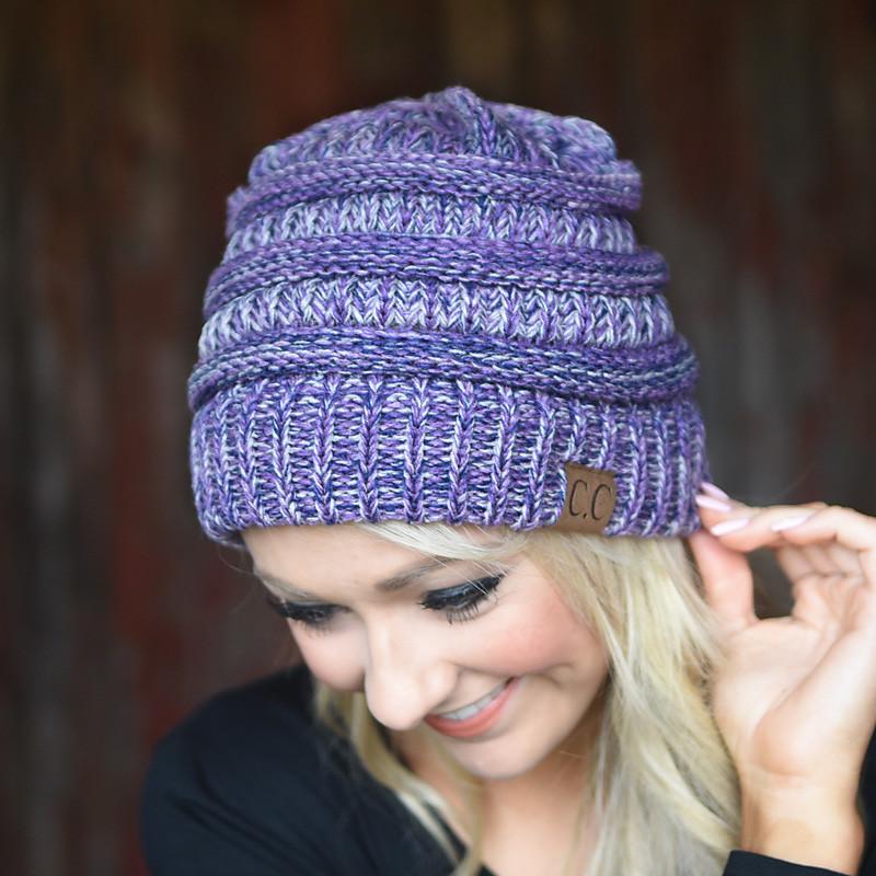 Purple Speckled Beanie - Image 5