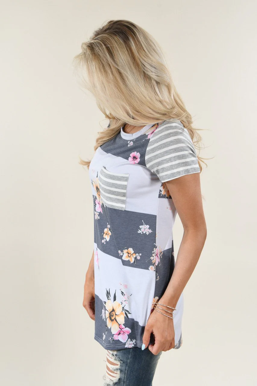 Put You In My Pocket Top ~ Grey - Image 3
