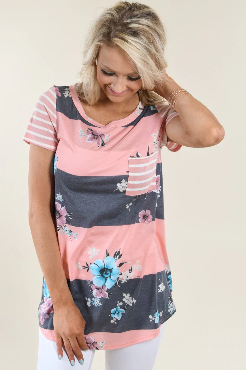 Put You In My Pocket Top ~ Peach - Image 4