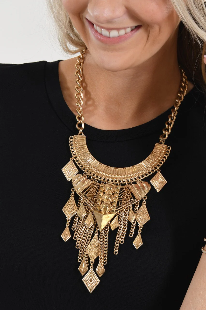 Queen of Sheba Gold Necklace - Image 2