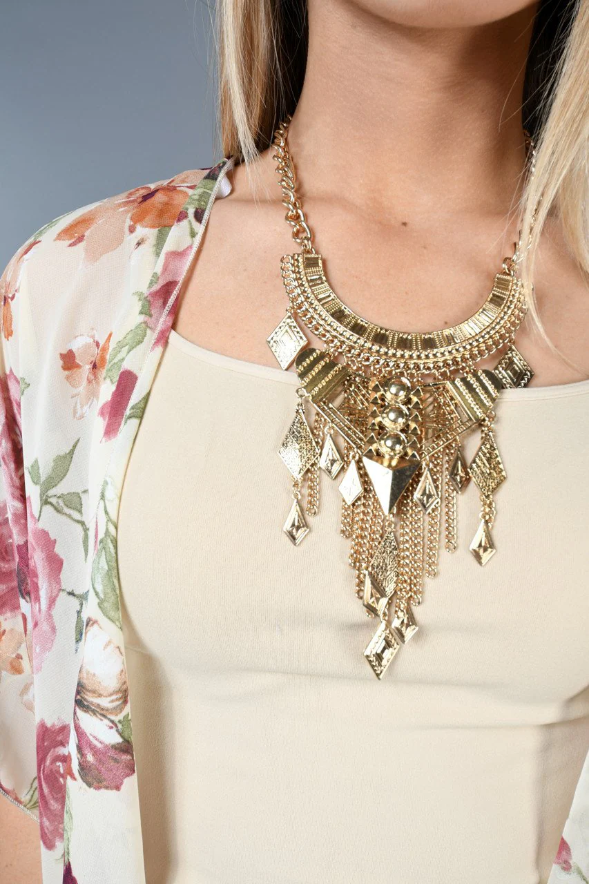 Queen of Sheba Gold Necklace - Image 4