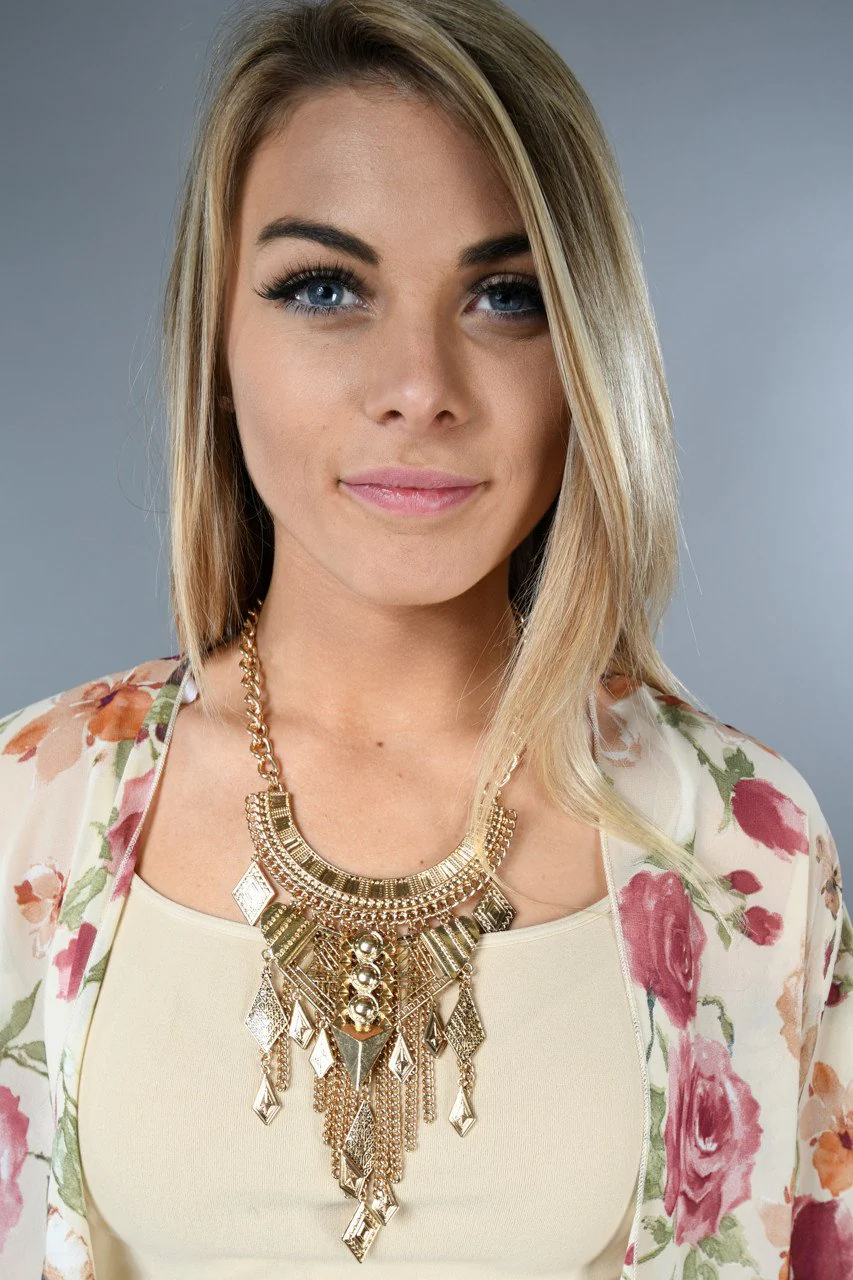 Queen of Sheba Gold Necklace - Image 5