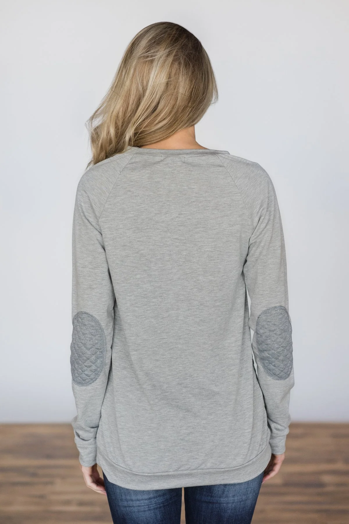 Quilted Romance Floral Top ~ Grey - Image 4