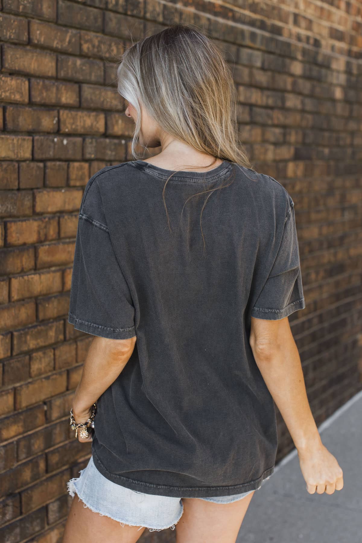 "Raised on Country Music" Graphic Tee- Charcoal - Image 10