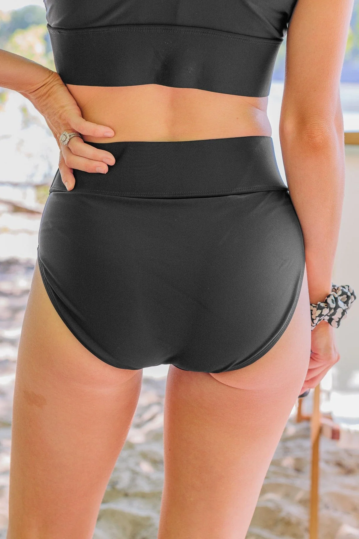 Ray Of Sunshine Swim Bottoms- Black - Image 3
