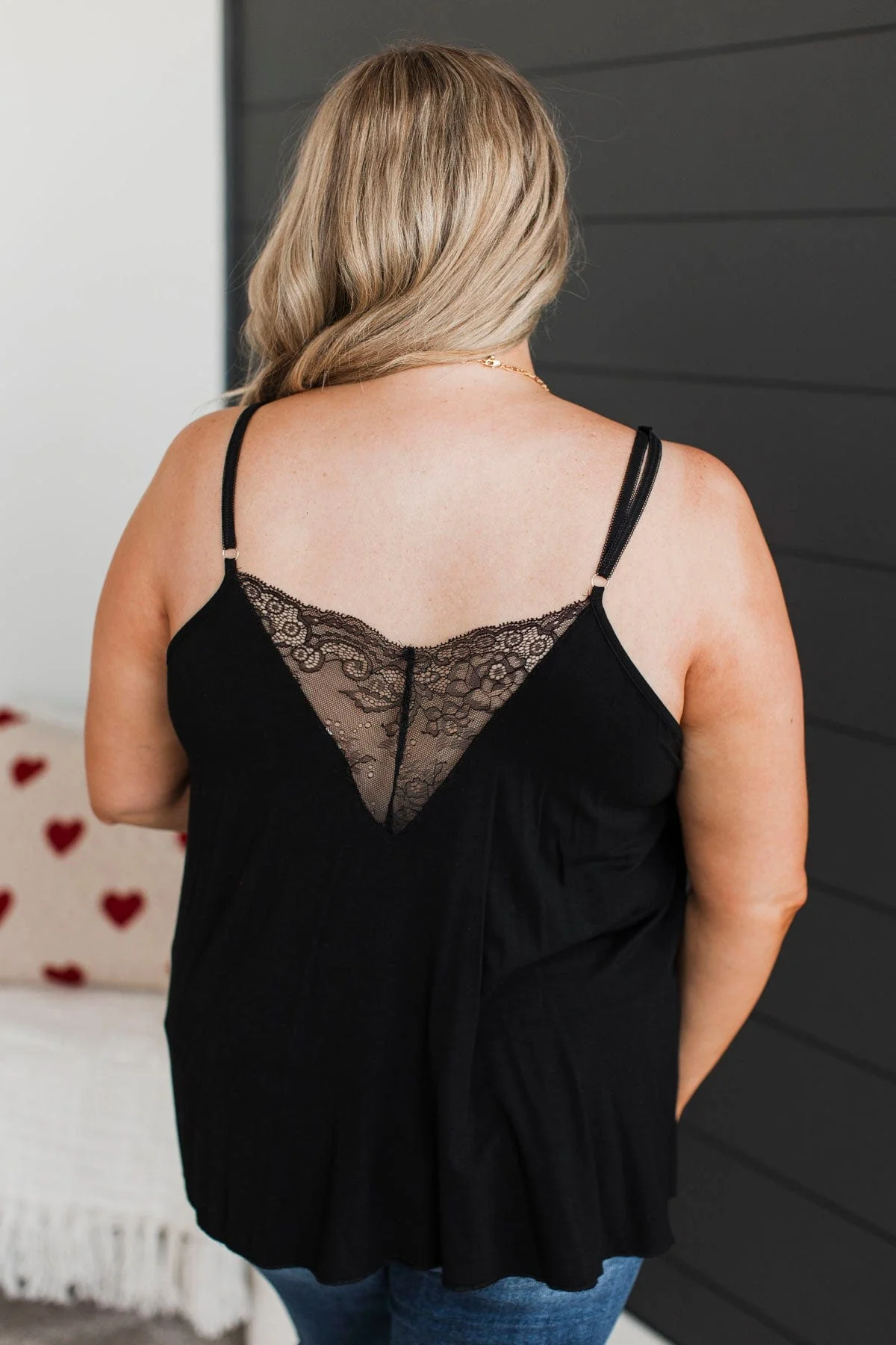 Reaching For the Moon Tank Top- Black - Image 8