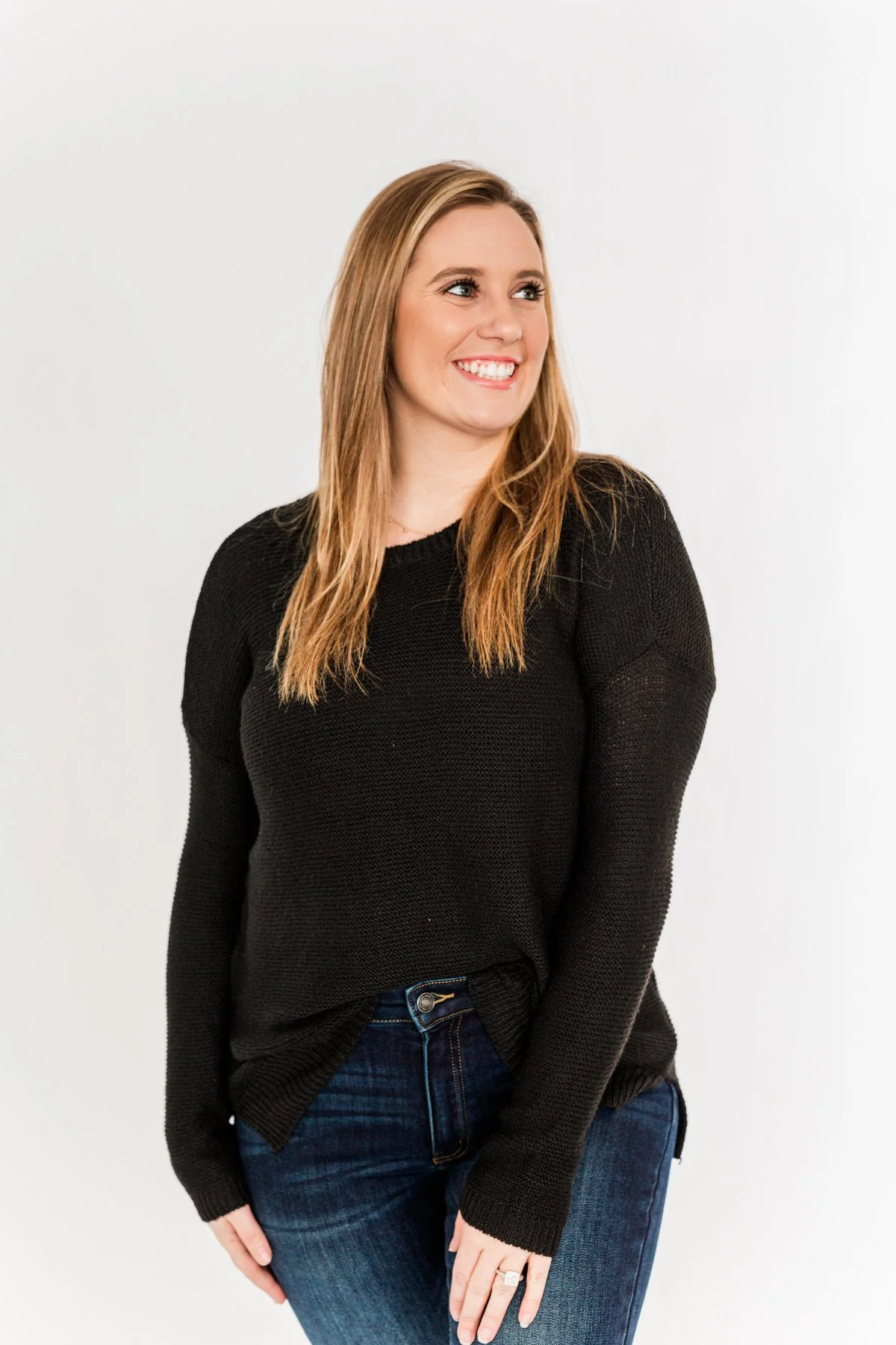Reaching Out To You Knit Sweater- Black - Image 9