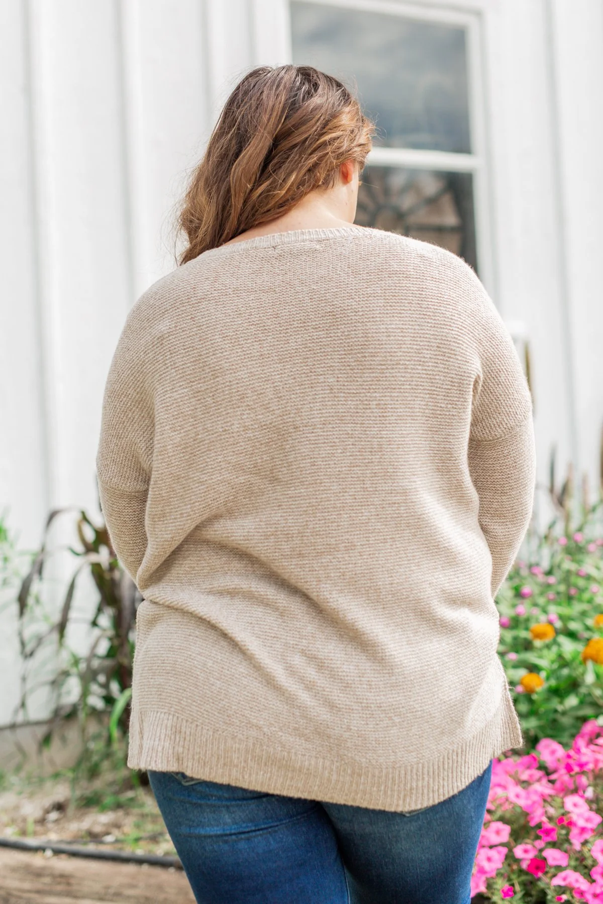 Reaching Out To You Knit Sweater- Light Taupe - Image 9