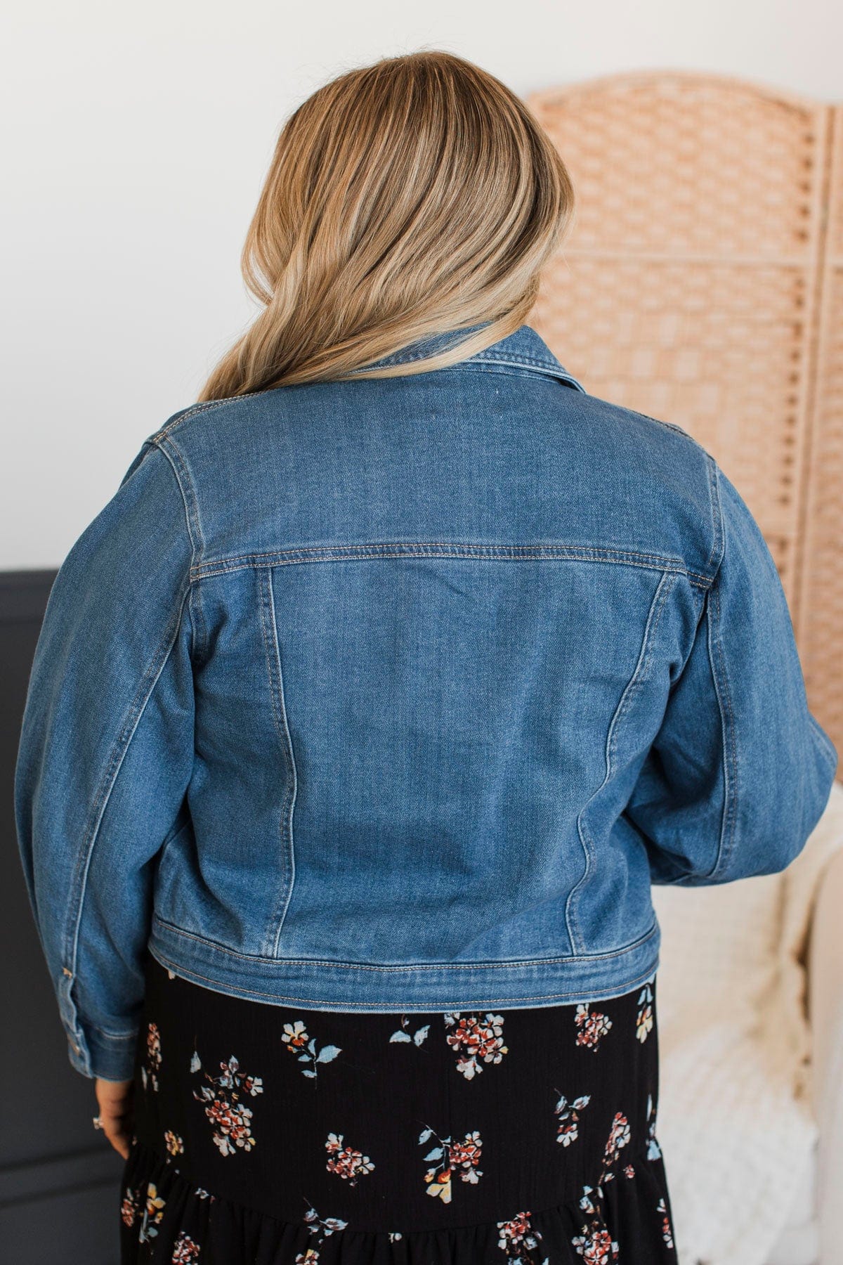 Ready For A Getaway Denim Jacket- Medium Wash - Image 7