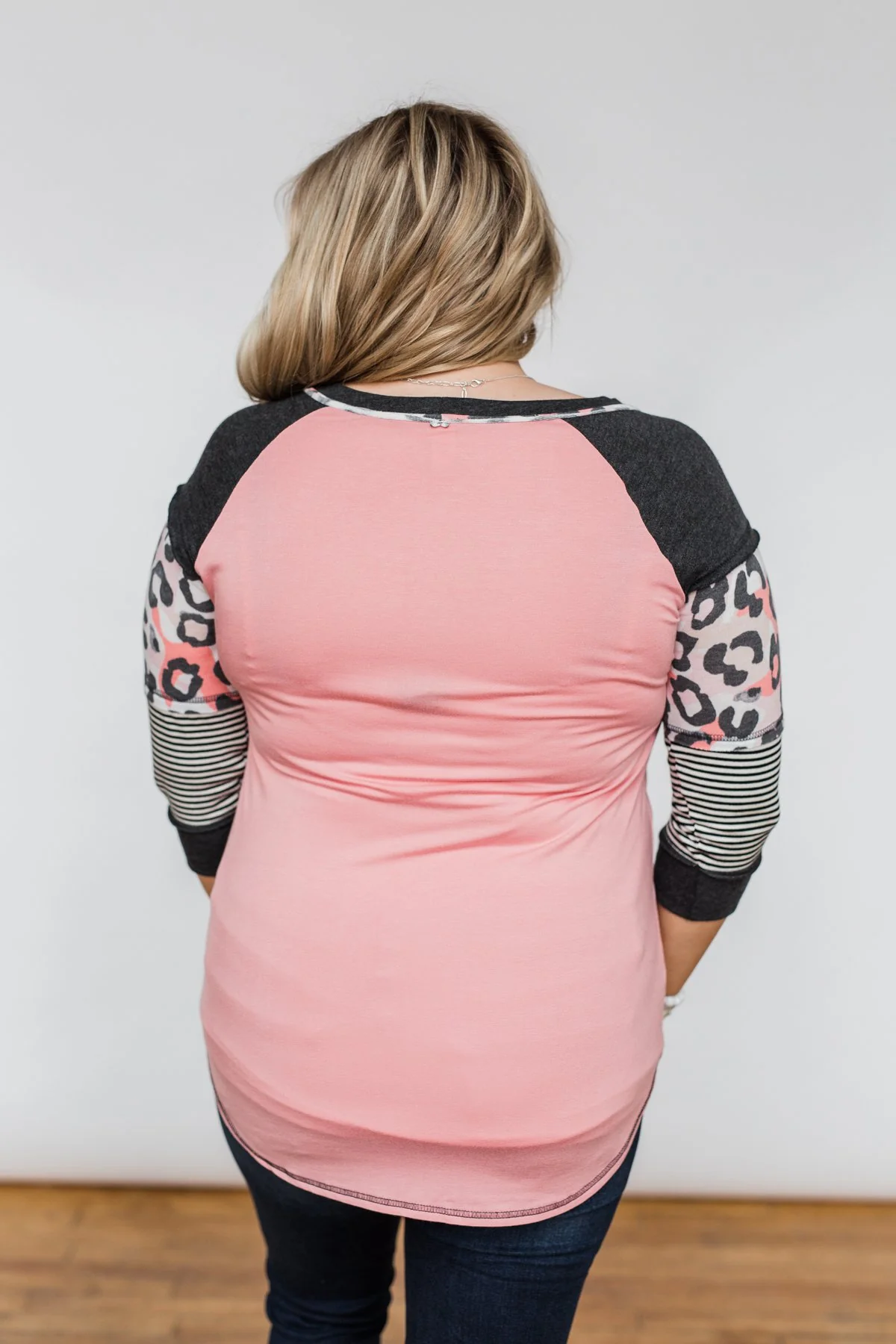Ready For An Adventure Detail Top- Pink - Image 11