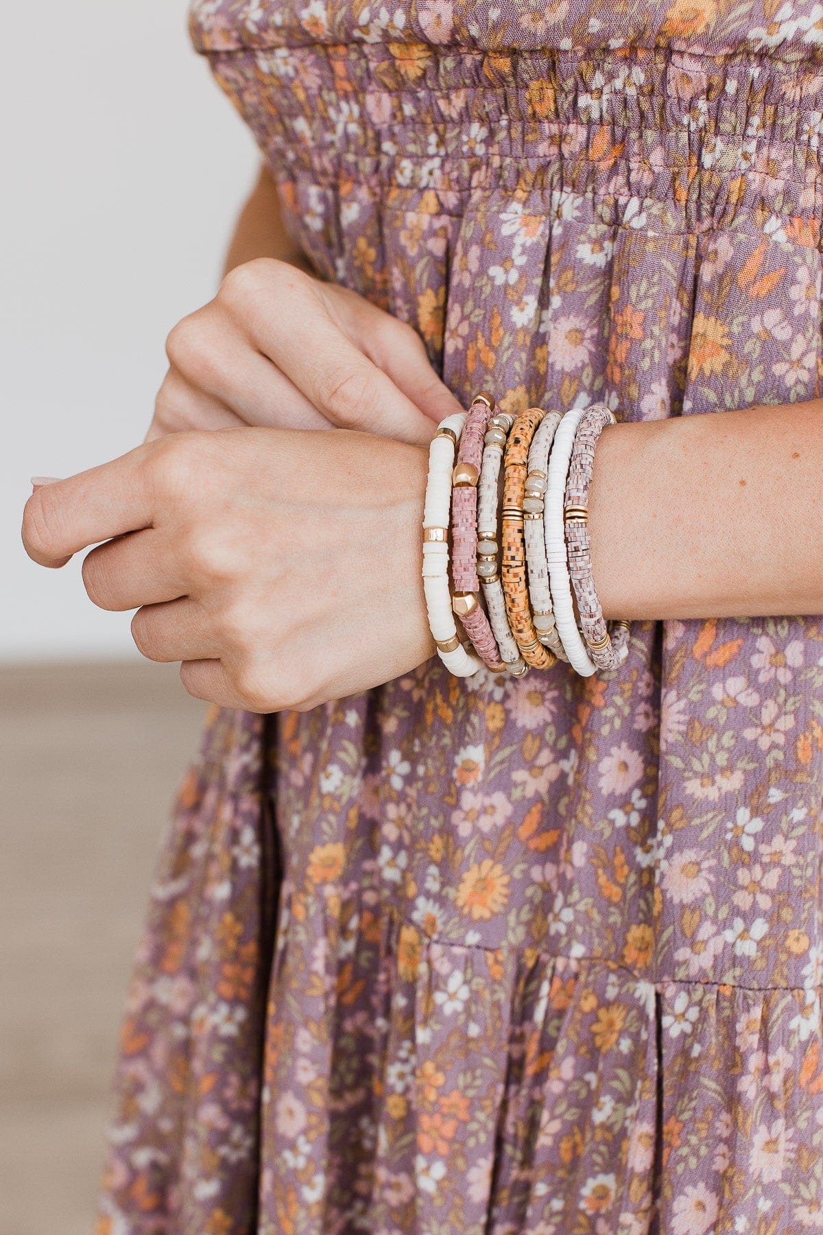 Ready For The Day Bracelet Set- Natural - Image 4