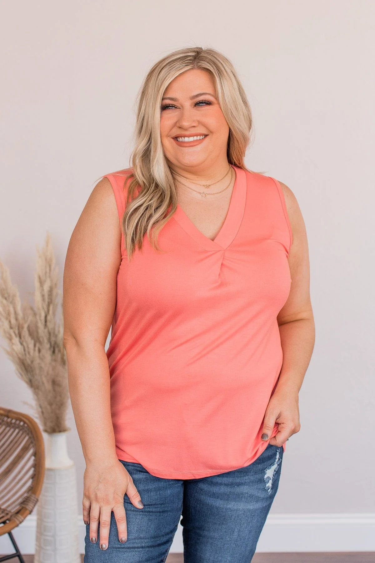 Ready To Begin Tank Top- Pink - Image 2