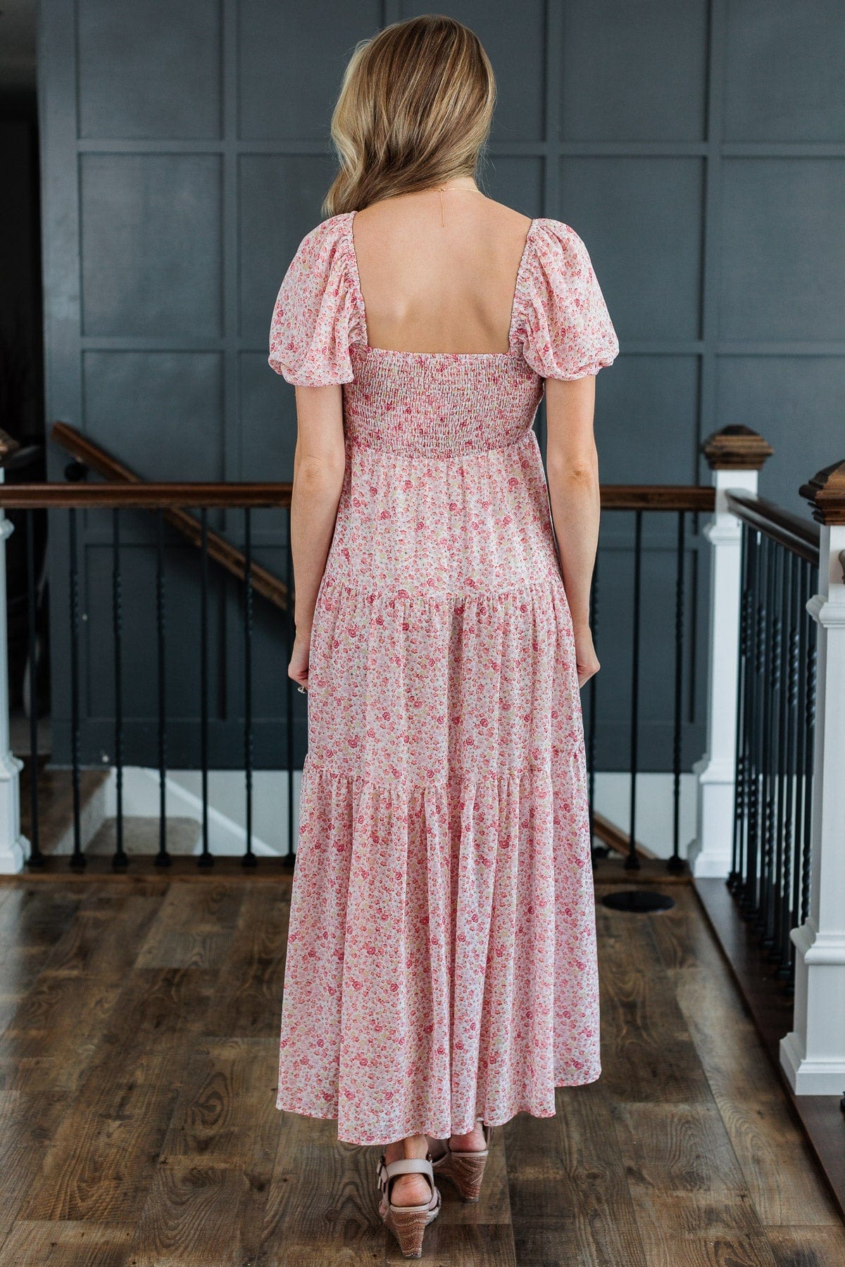 Ready To Mingle Tiered Maxi Dress- Pink - Image 10