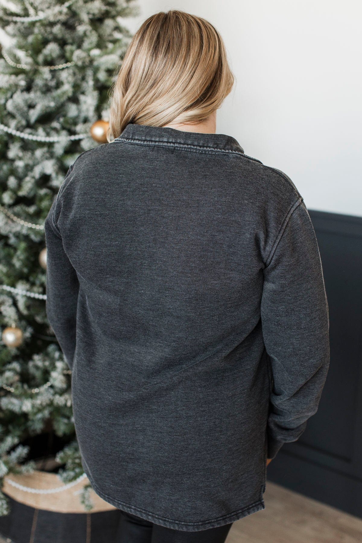Reason To Celebrate Quarter Zip Pullover- Black - Image 8