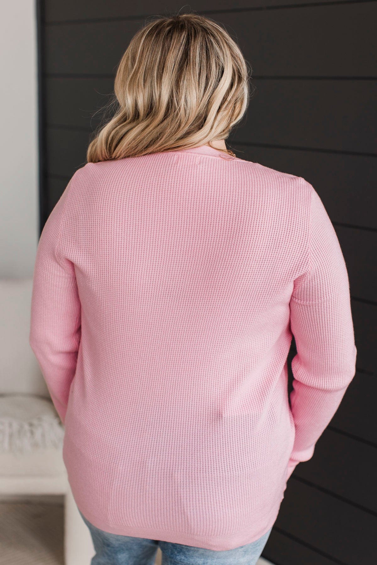 Reasons To Smile Knit Sweater- Light Pink - Image 7