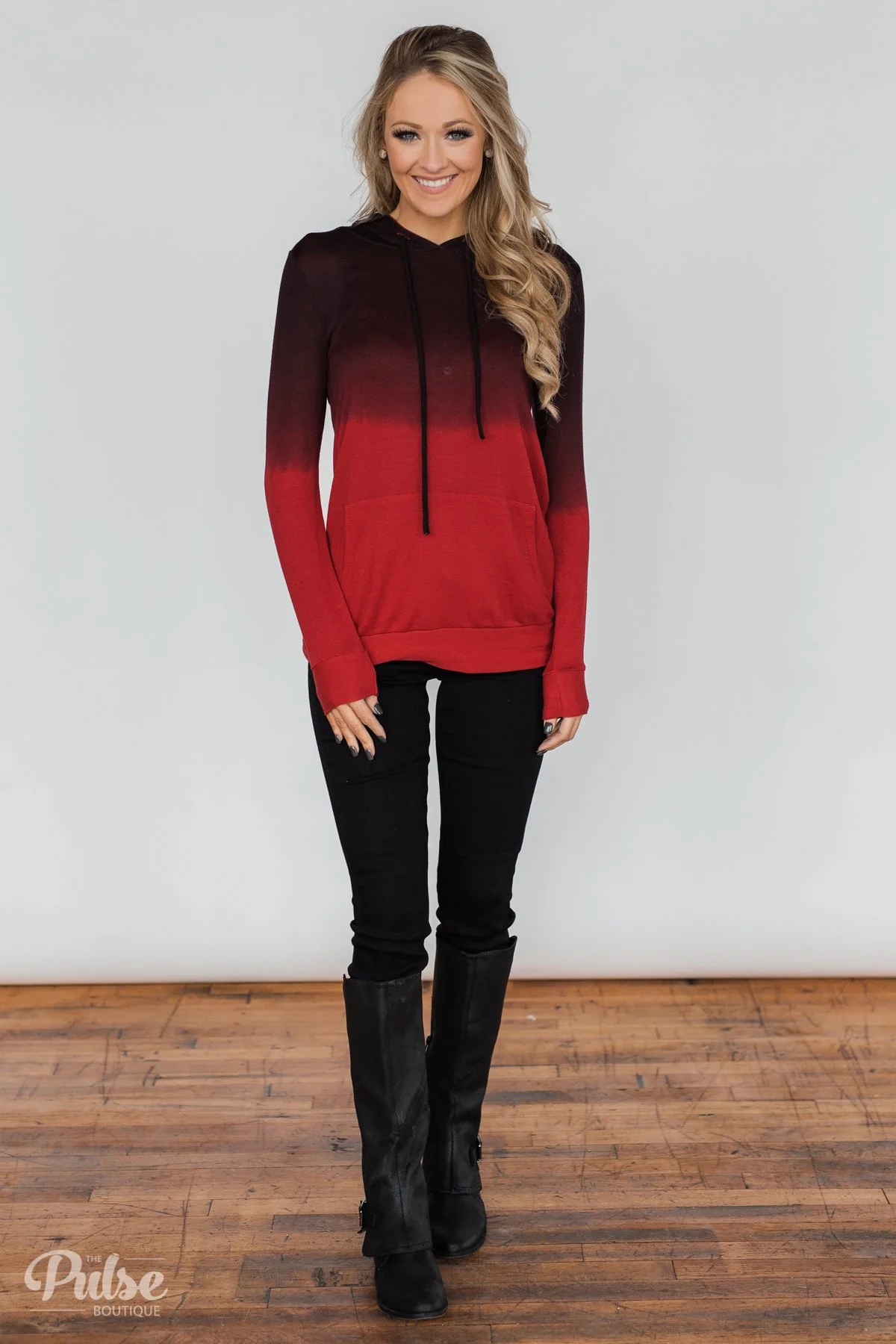 Red Ombre Hoodie - Image 3