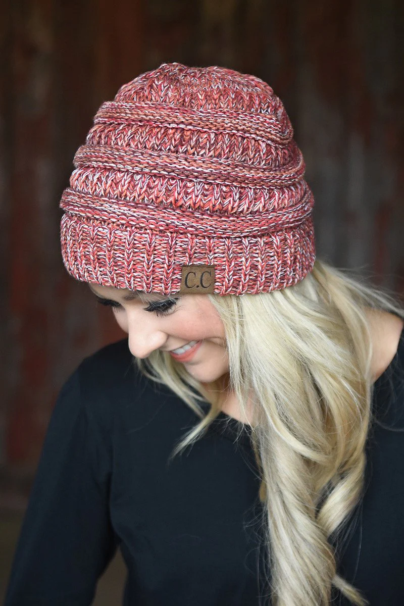 Red Speckled Beanie - Image 4
