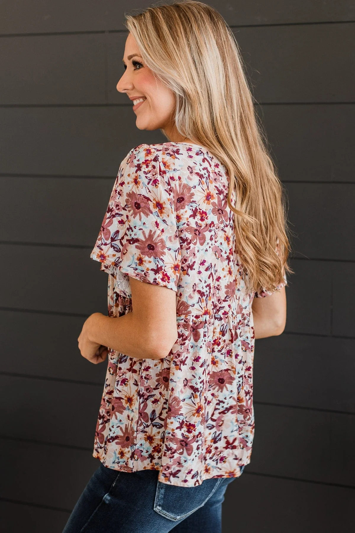 Reminisce With Me Floral Top- Terracotta - Image 6