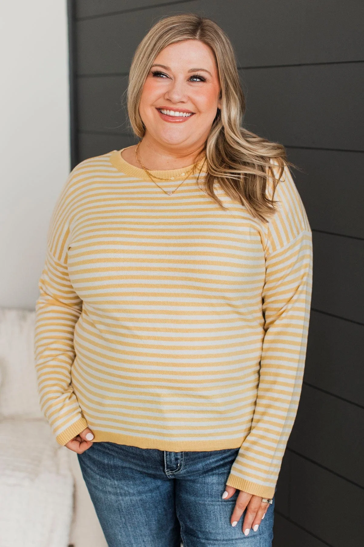 Requesting The Best Striped Sweater- Yellow - Image 2