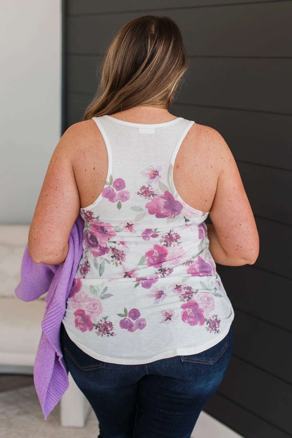 Retell Our History Floral Tank Top- Ivory - Image 6