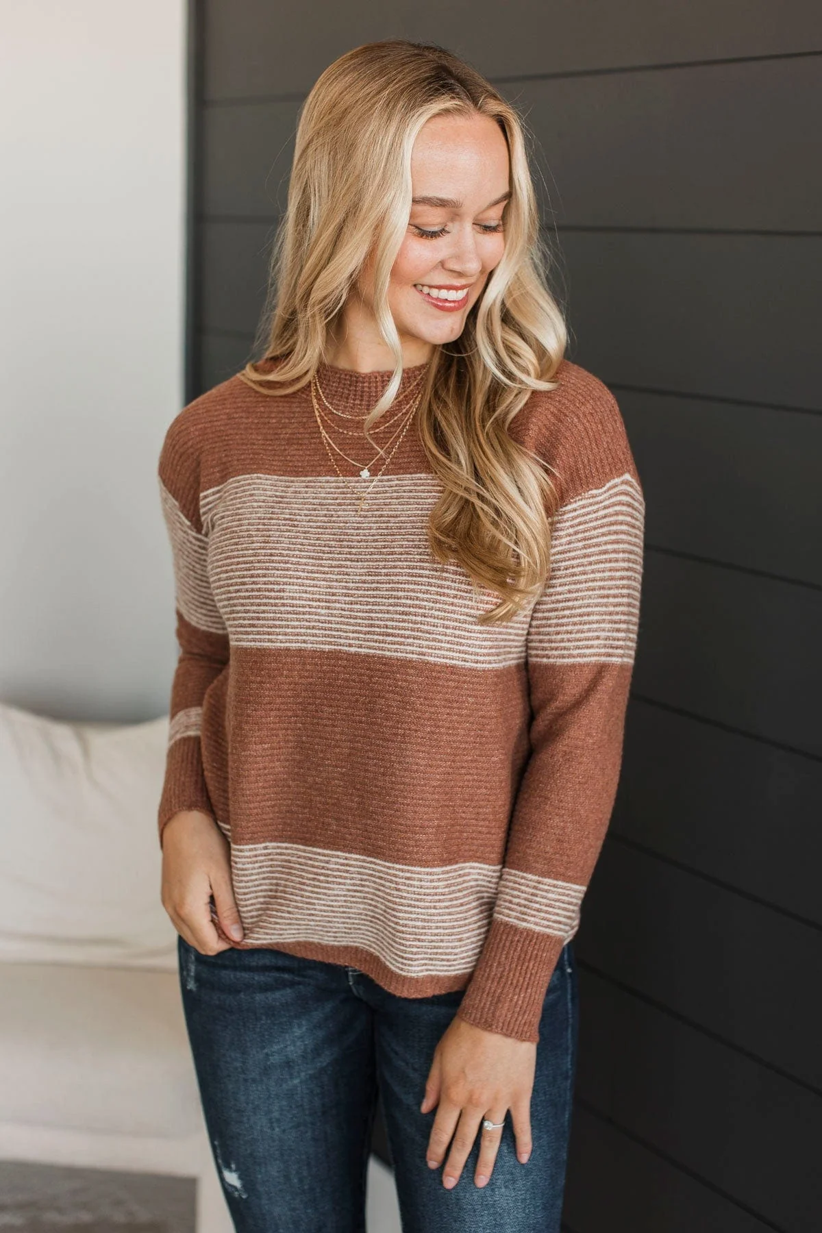 Right Back To You Knit Sweater- Copper - Image 4