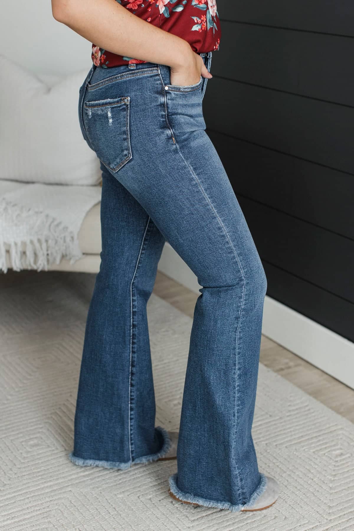 Risen Flare Jeans- Whitley Wash - Image 3