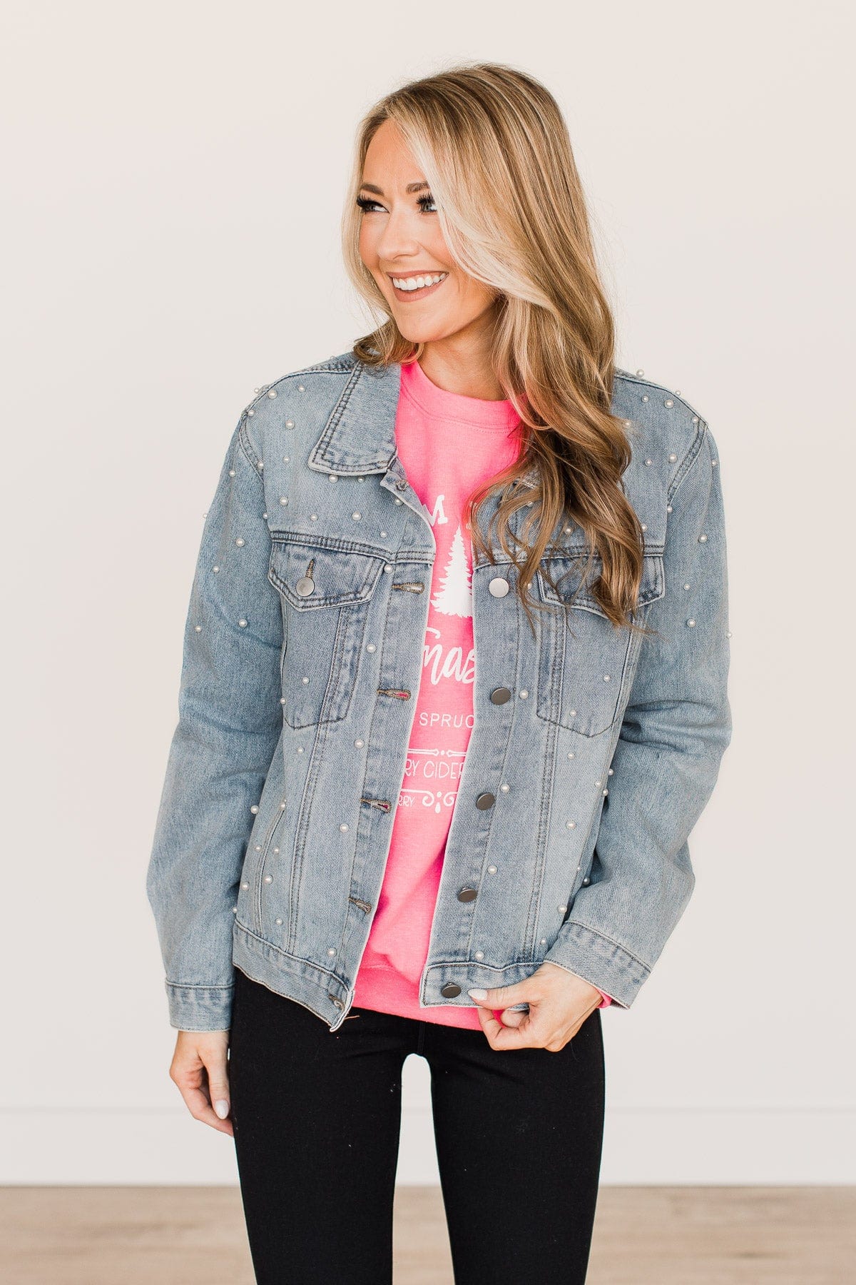 Risk Taker Embellished Jean Jacket- Denim - Image 2