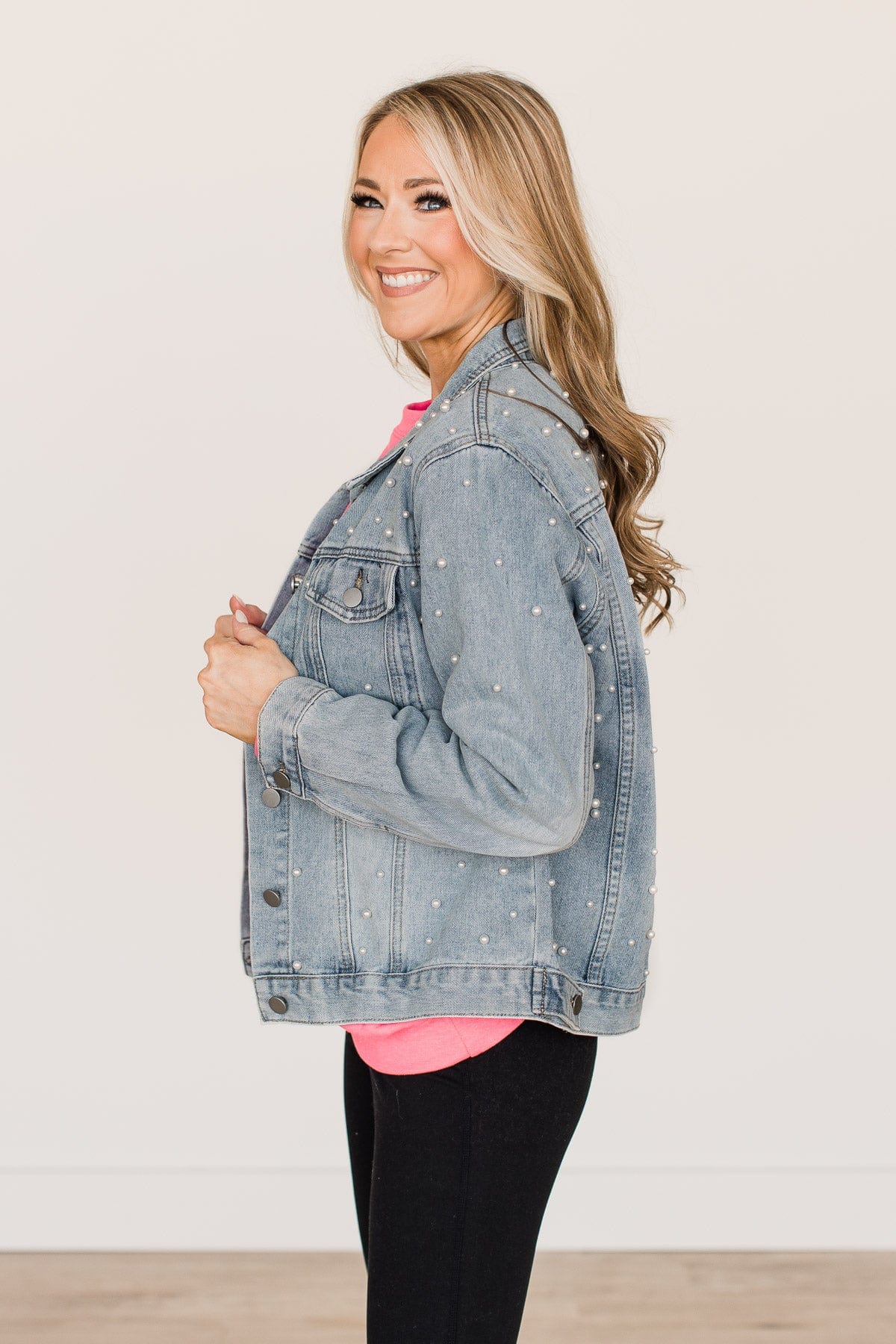 Risk Taker Embellished Jean Jacket- Denim - Image 7