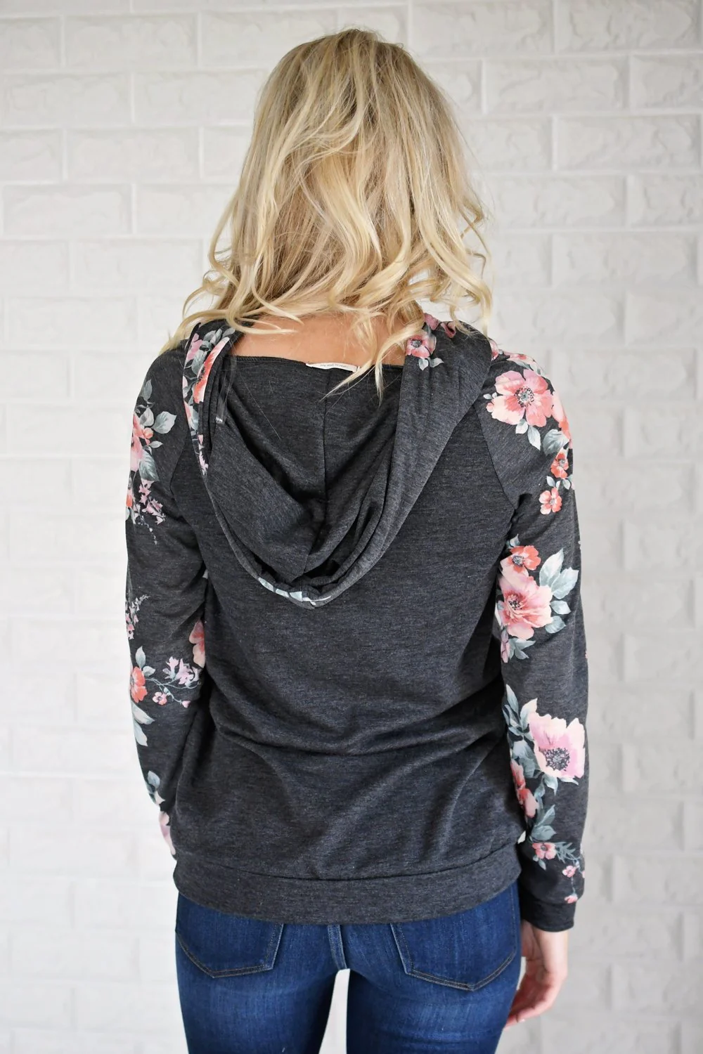 Rivets & Floral Hoodie - Image 6