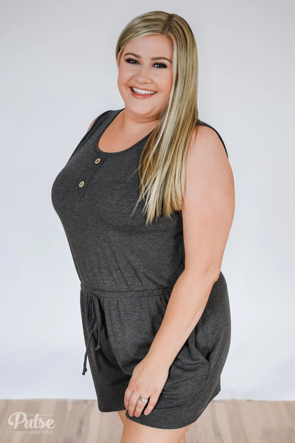 Roadtrip Ready Romper- Charcoal - Image 7