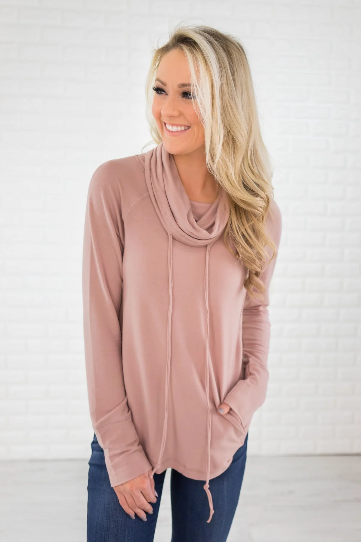 Rose Cowl Neck Top - Image 3