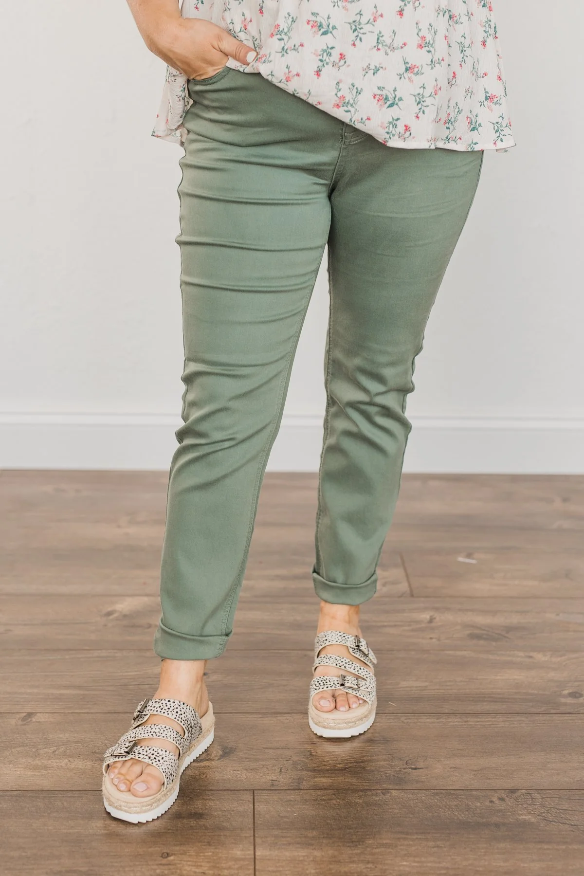 Rubberband Stretch Skinny Jeans- Paris Wash - Image 2
