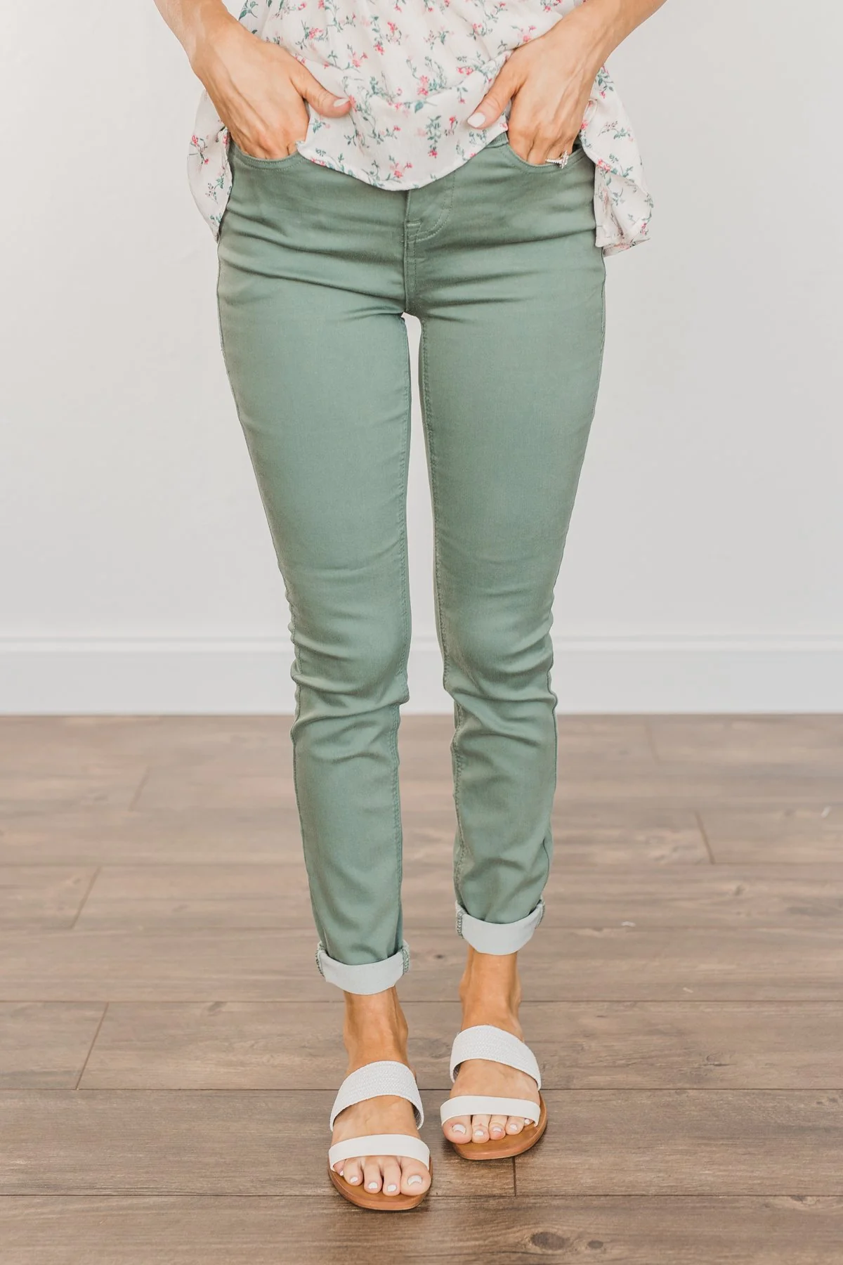 Rubberband Stretch Skinny Jeans- Paris Wash - Image 3