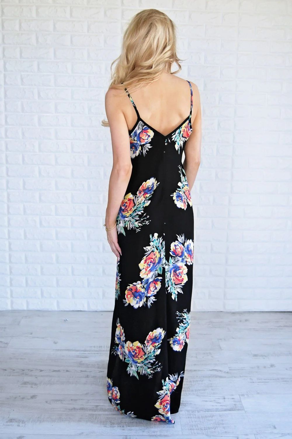 Rumor Has It Black Floral Dress - Image 6