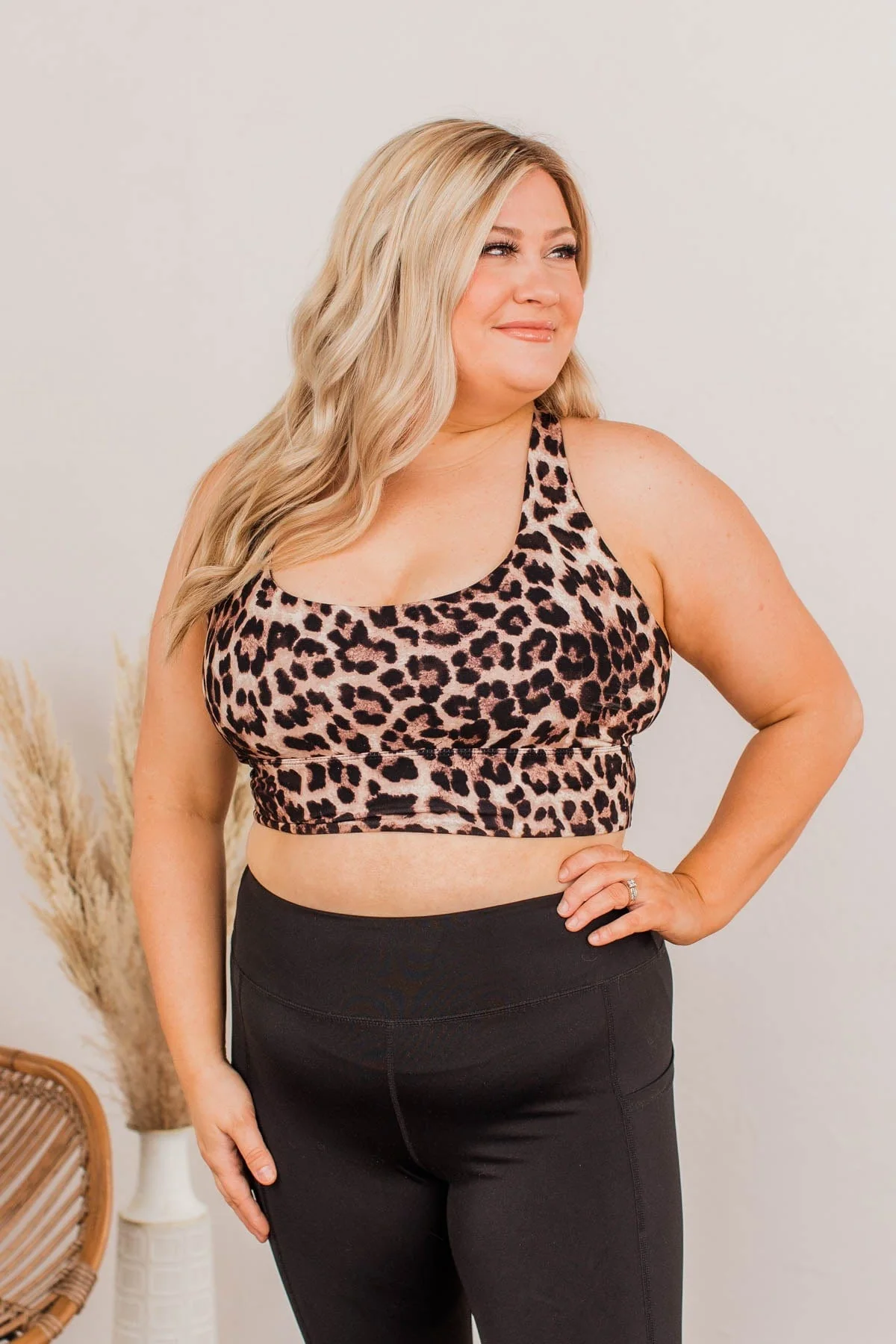 Run With The Lions Sports Bra- Leopard - Image 3