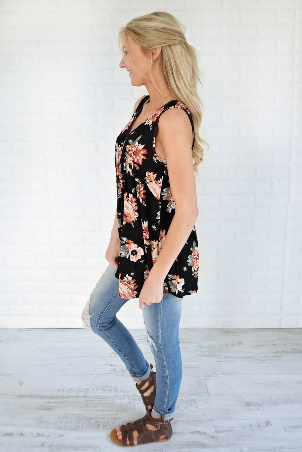 Runaway Love Babydoll Tank Top ~ Black - Image 5