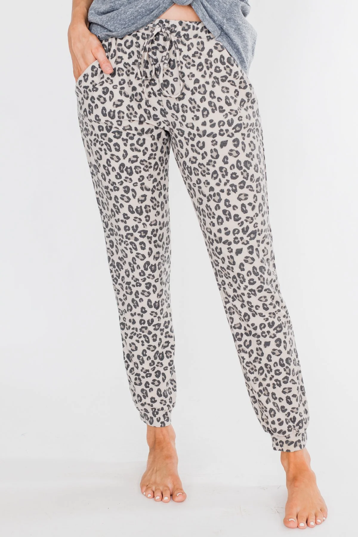 Running Wild Leopard Print Joggers - Image 5
