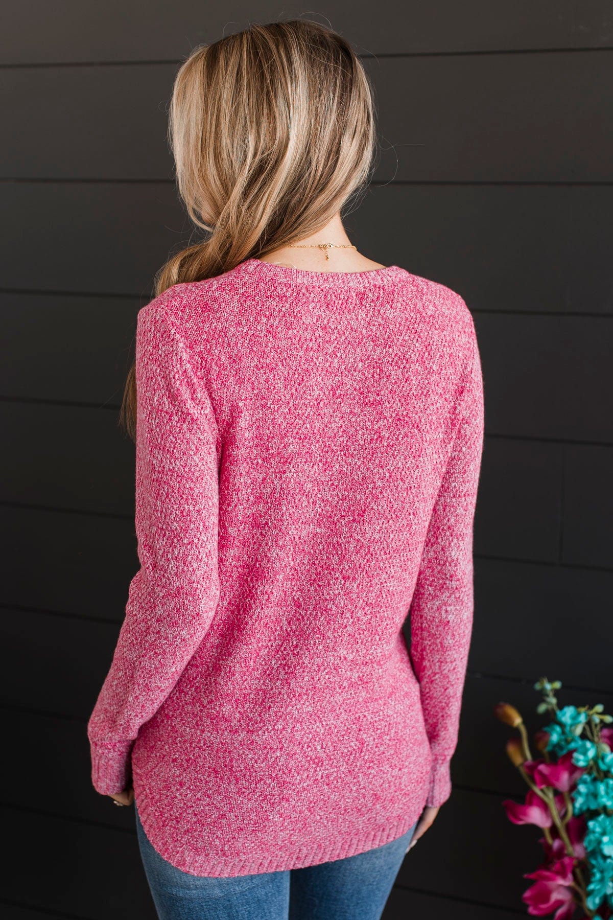 Runway Beauty Knit Sweater- Pink - Image 12