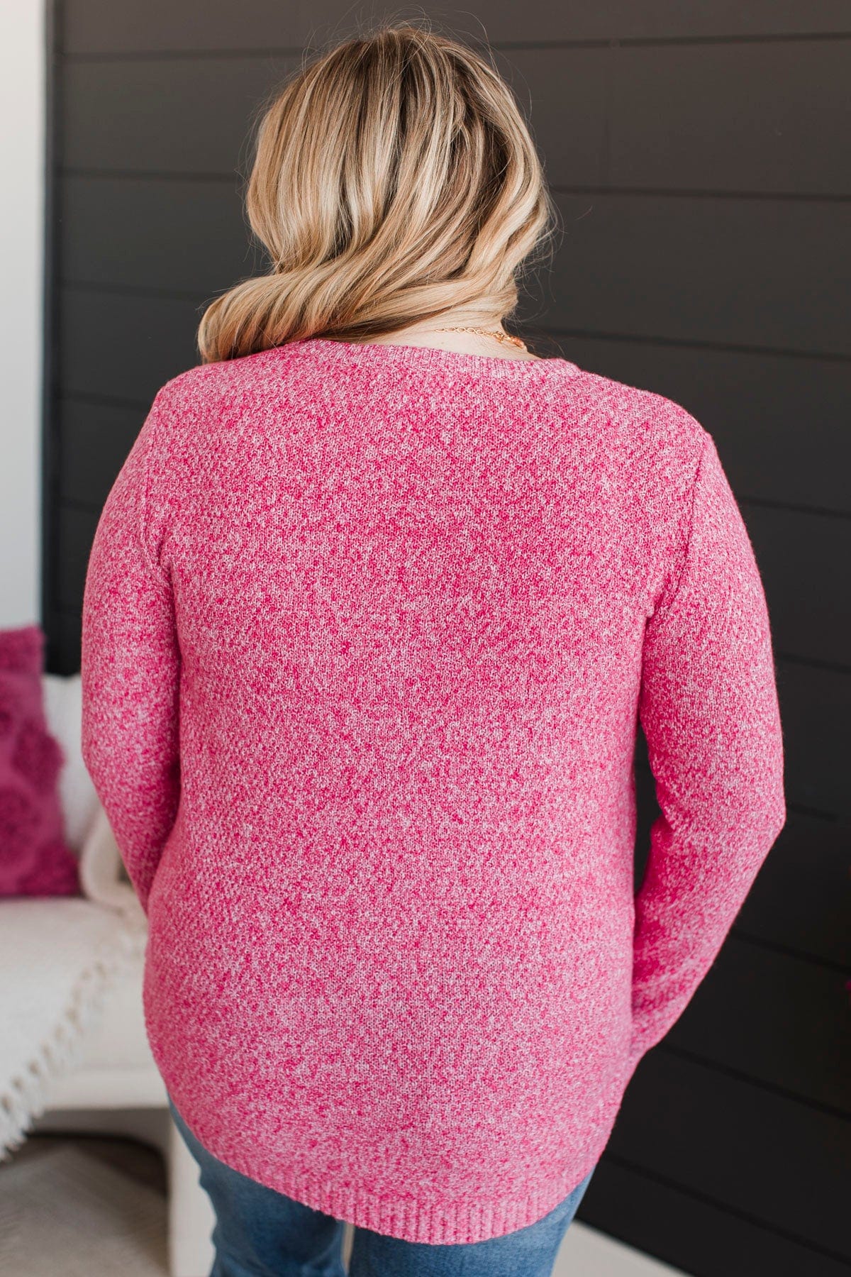Runway Beauty Knit Sweater- Pink - Image 13