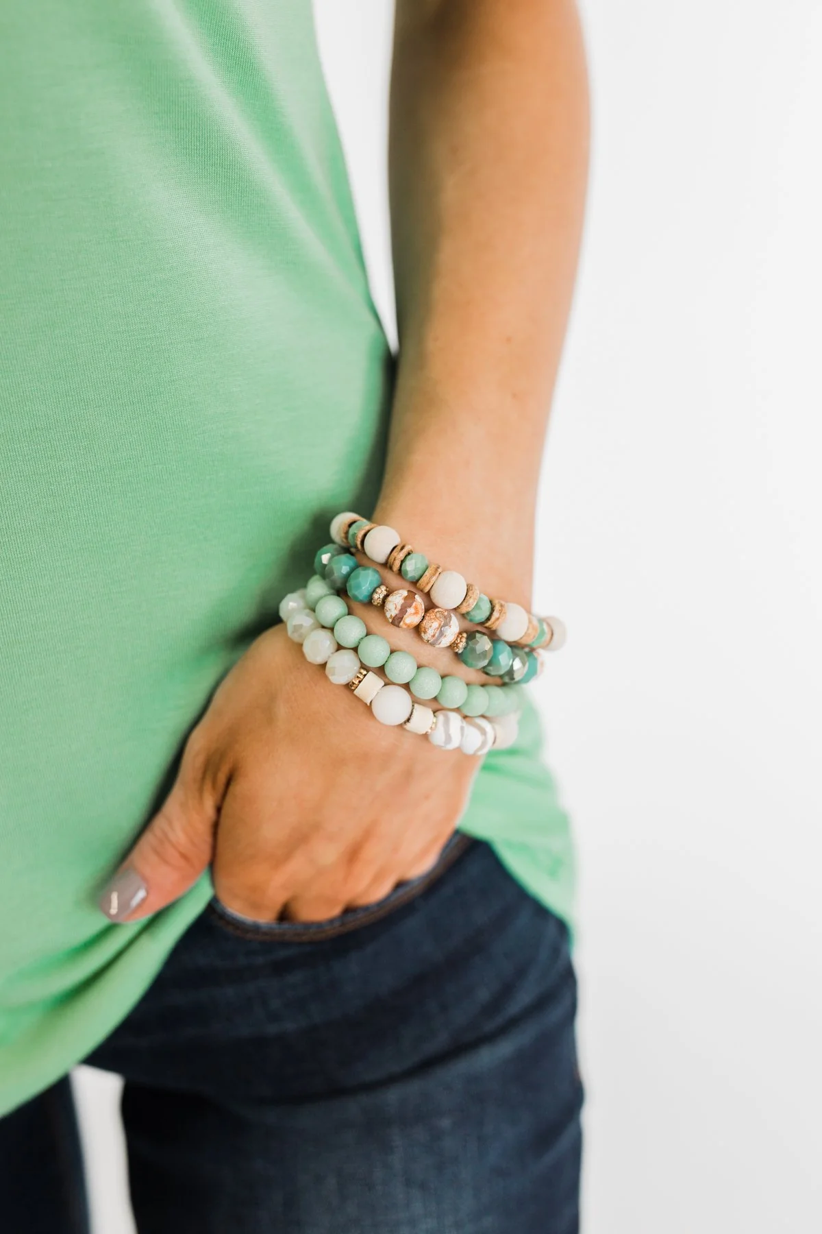 Safari Vacation Bracelet Set- Mint - Image 2