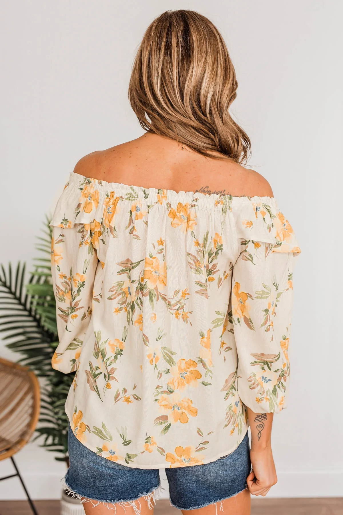 Lost In Paradise Floral Blouse- Cream - Image 11