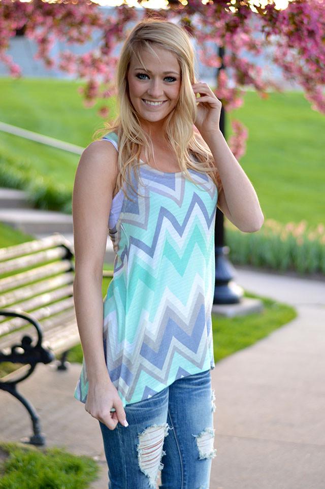 Sassy in Mint Tank Top - Image 6