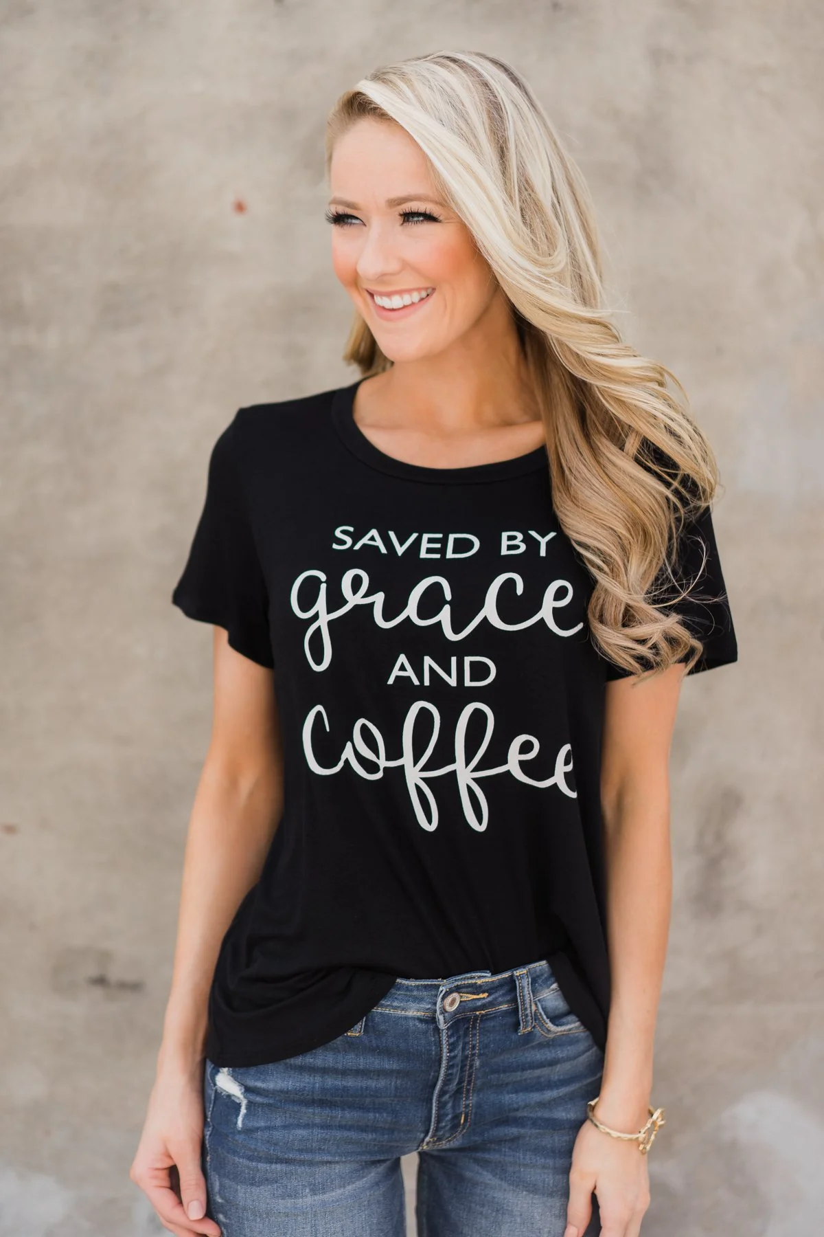 Saved by Grace and Coffee Top - Image 5